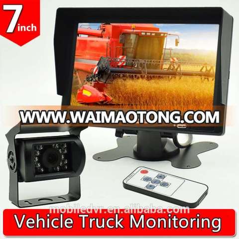 7Inch TFT LCD Display Screen Car monitor with Auto 2 video Input Car Rear View Monitor For DVD Reversing and parking Camera