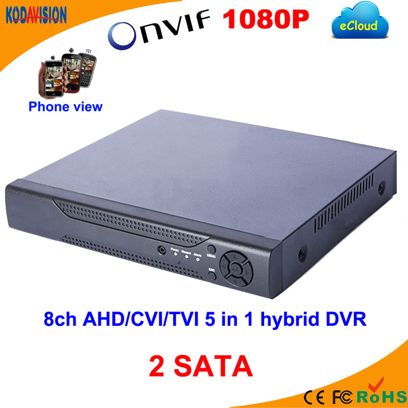 8 Channel Ahd Cvi Tvi 5 in 1 CCTV Standalone DVR